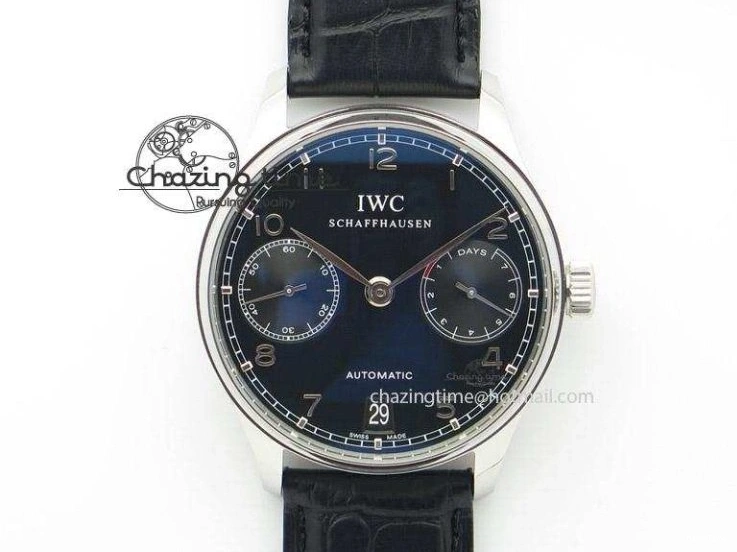 MIROTIME 0115 Portuguese Fa Jones IW544203 SS GSF 1:1 Best Edition White Dial On Leather Strap Trendsetting 7235